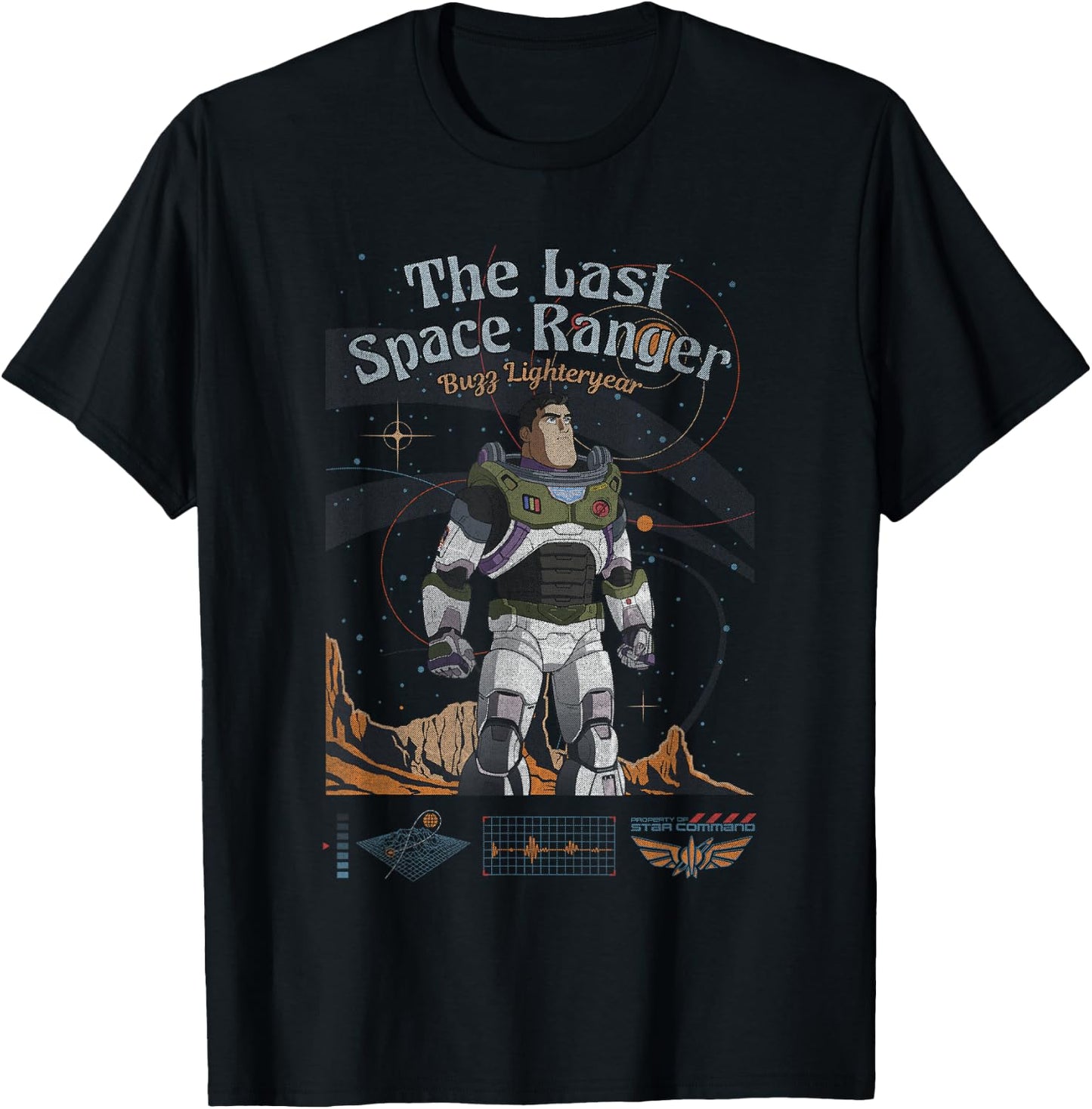 Disney Pixar Lightyear The Last Space Ranger Vintage Shot T-Shirt - T-Shirt | Black