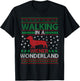 Walking in a Weiner Wonderland Funny Christmas Awesome T-Shirt - T-Shirt | Black