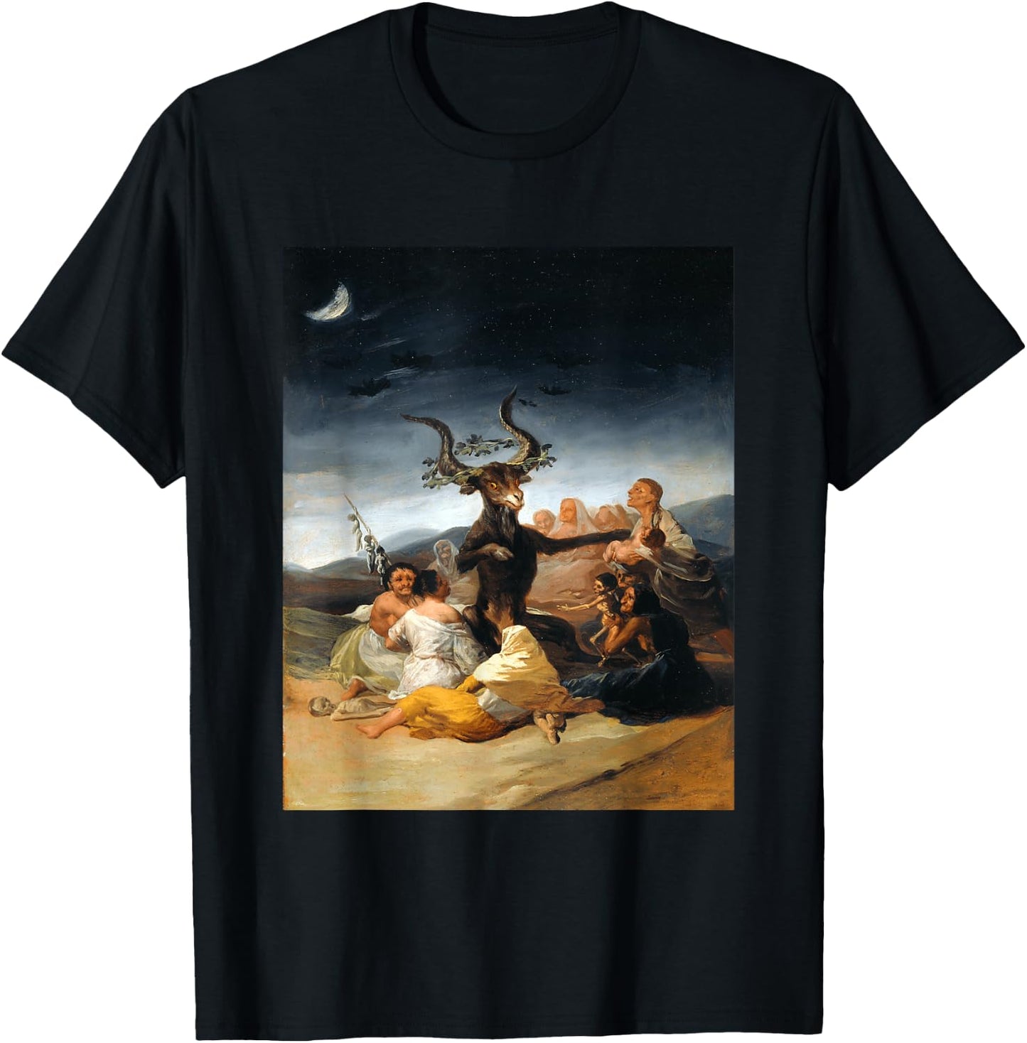 Witches' Sabbath by Francisco de Goya T-Shirt - T-Shirt | Black