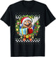 Super Mario Christmas Ugly Sweater Mario Present T-Shirt - T-Shirt | Black