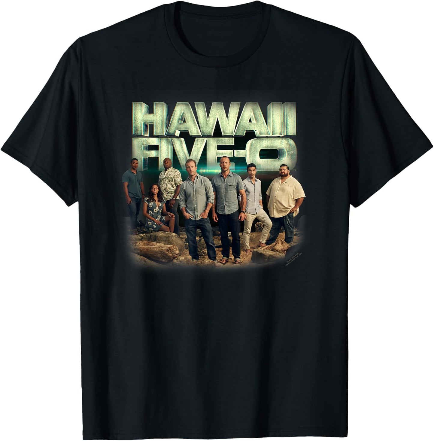 Hawaii Five-O Cast T-Shirt - T-Shirt | Black
