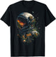 Astronaut Plants Nature Men Motif Illustration Art Astronaut T-Shirt - T-Shirt | Black