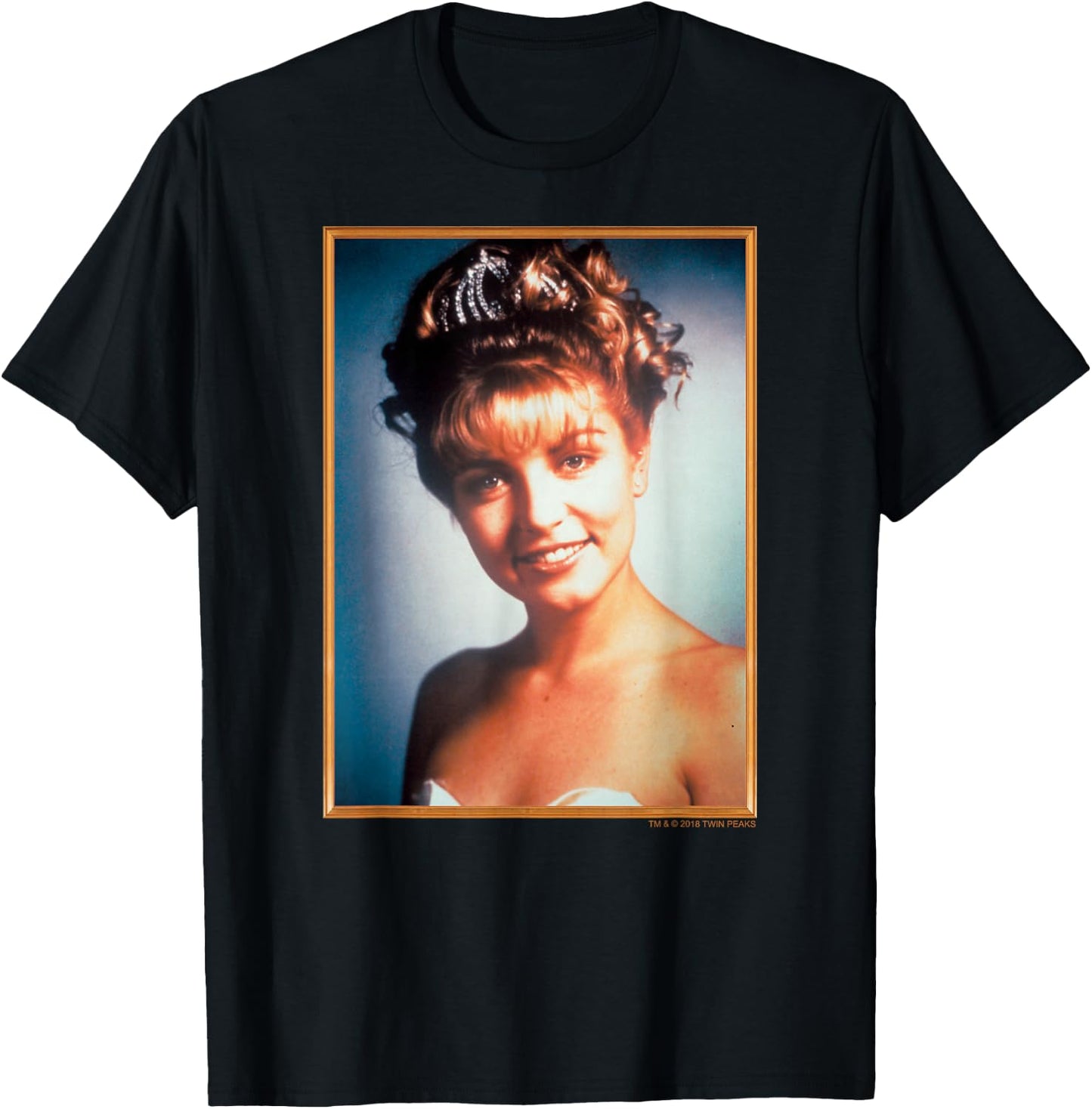 Twin Peaks Laura Palmer Yearbook Portrait Graphic T-Shirt - T-Shirt | Black