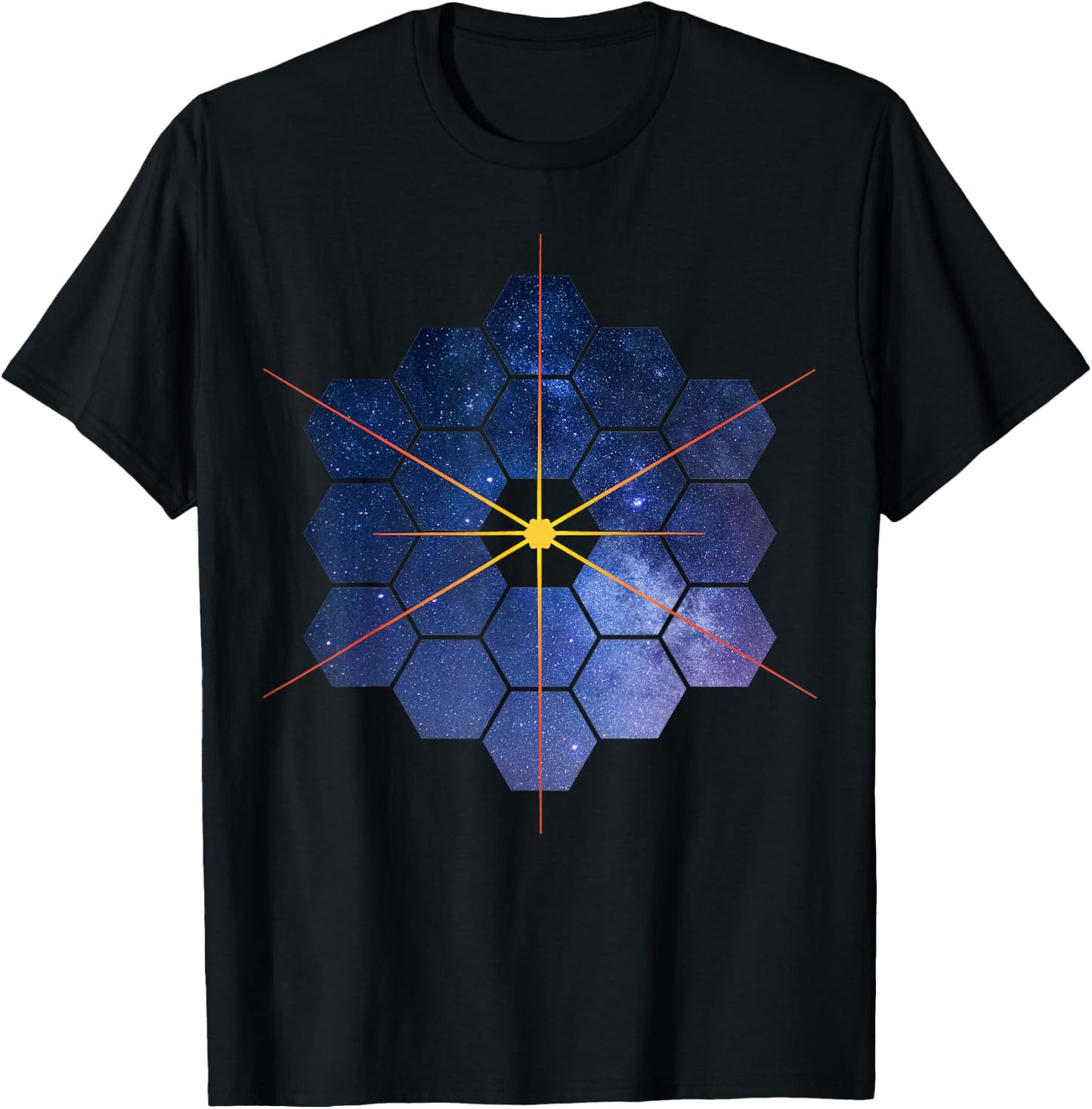 James Webb Space Telescope JWST Graphic T-Shirt - T-Shirt | Black