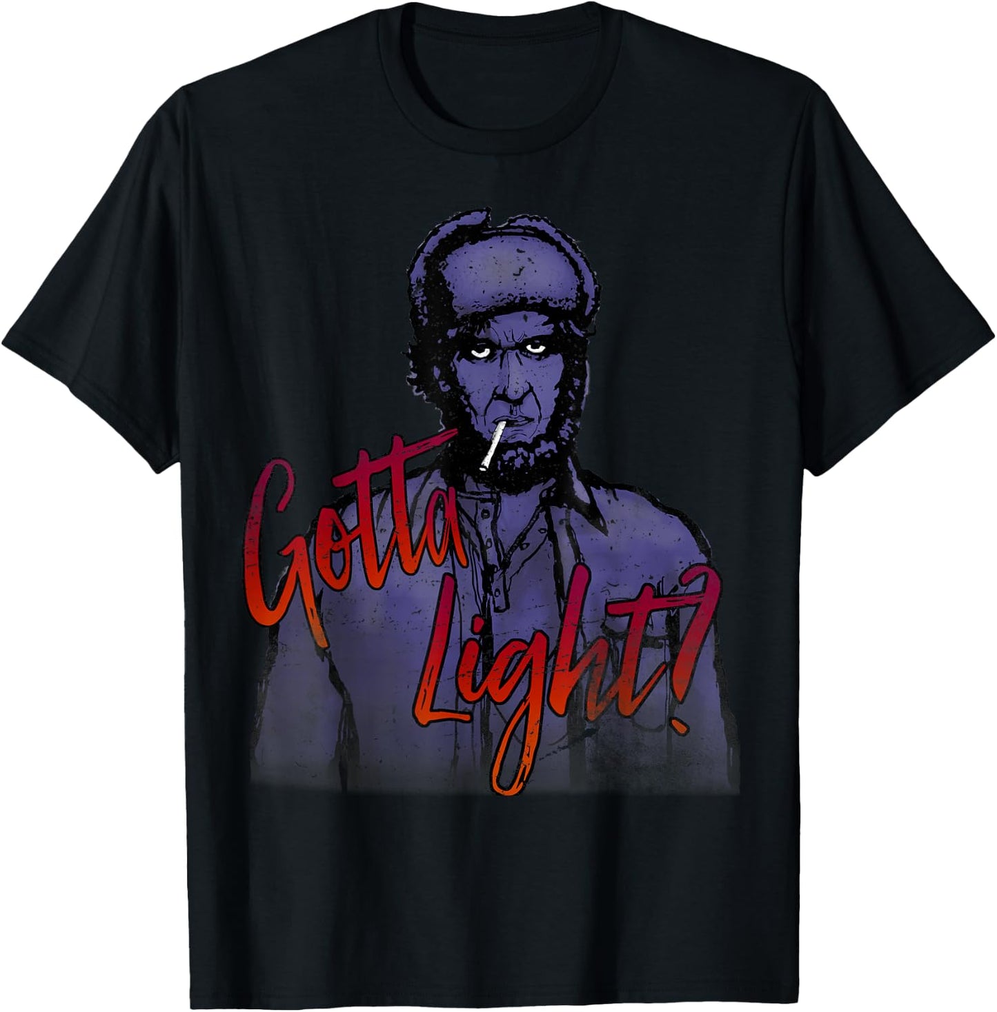 Twin Peaks Distressed Huntsman Sketch Graphic T-Shirt - T-Shirt | Black