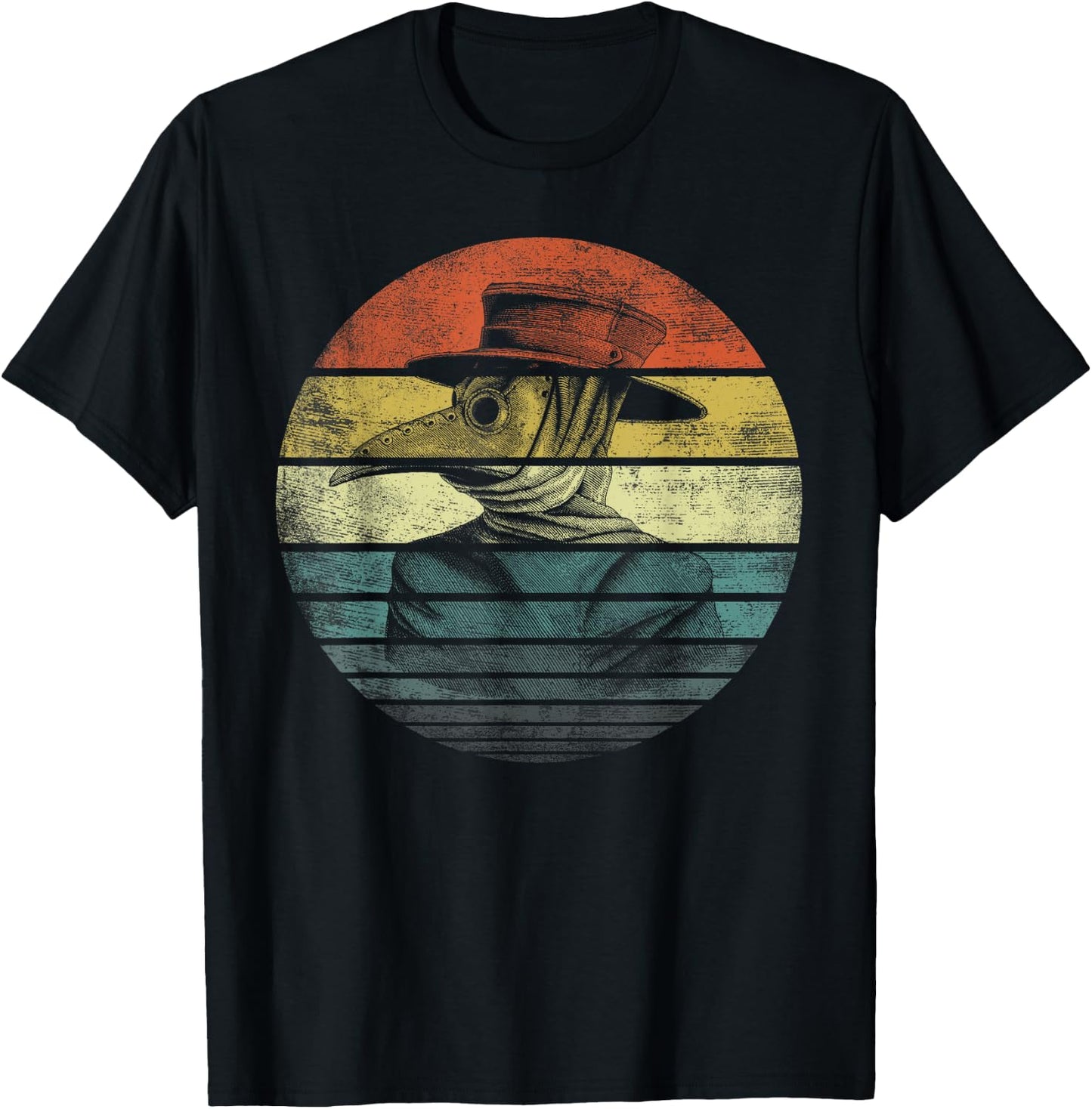 Vintage Plague Face Mask Gifts Women Plague Doctor T-Shirt - T-Shirt | Black