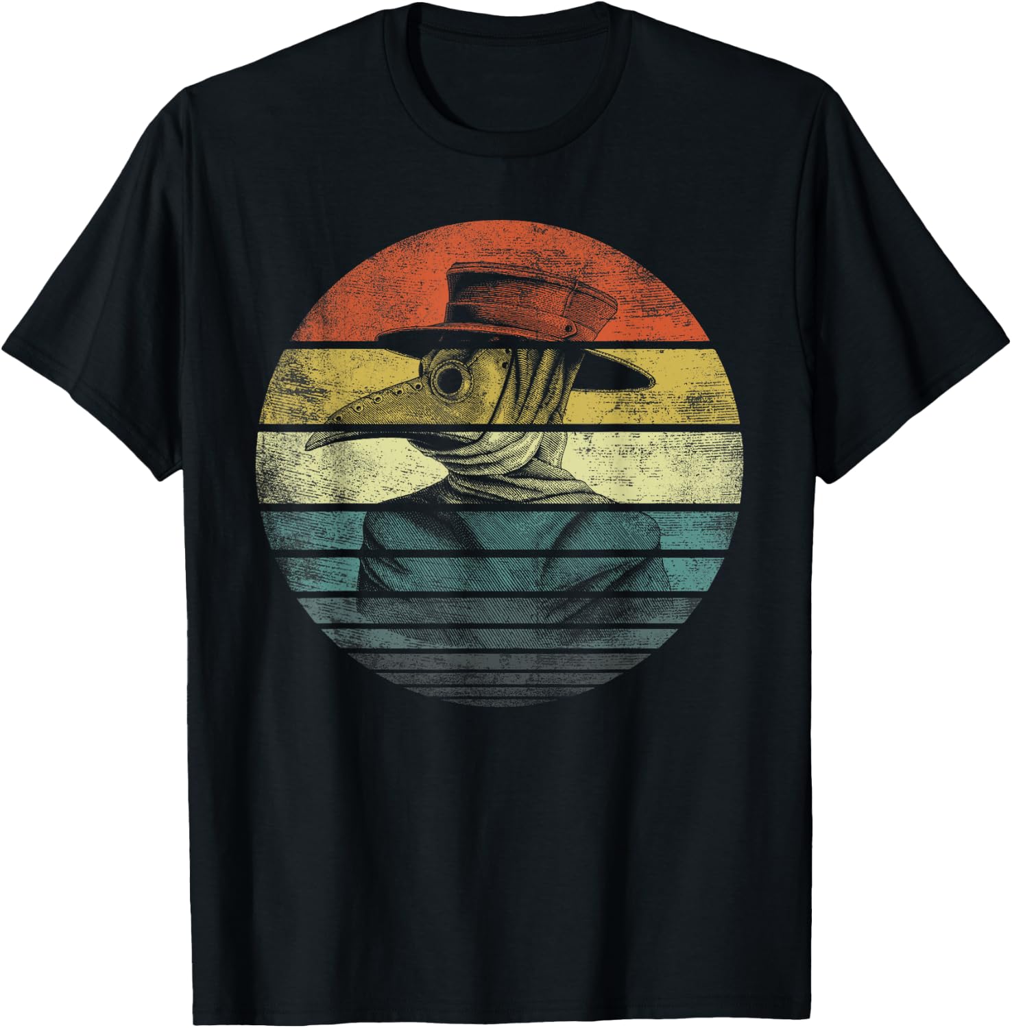 Vintage Plague Face Mask Gifts Women Plague Doctor T-Shirt - T-Shirt | Black