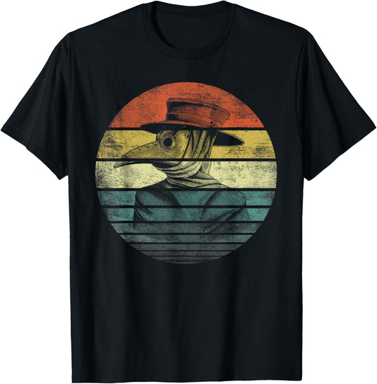 Vintage Plague Face Mask Gifts Women Plague Doctor T-Shirt - T-Shirt | Black