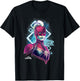 Marvel Captain Marvel Space Glow Neon Graphic T-Shirt - T-Shirt | Black