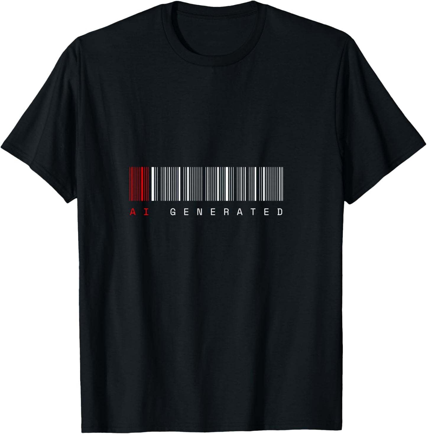 AI Generated - AI Robot AI Funny Shirt AI Merch AI Shirt T-Shirt - T-Shirt | Black