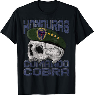 Honduran Special Force Police COBRA Honduras SWAT Army T-Shirt - T-Shirt | Black