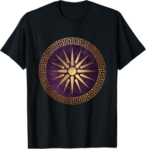 Macedonian Ancient Greek Sign Alexander the T-Shirt - T-Shirt | Black