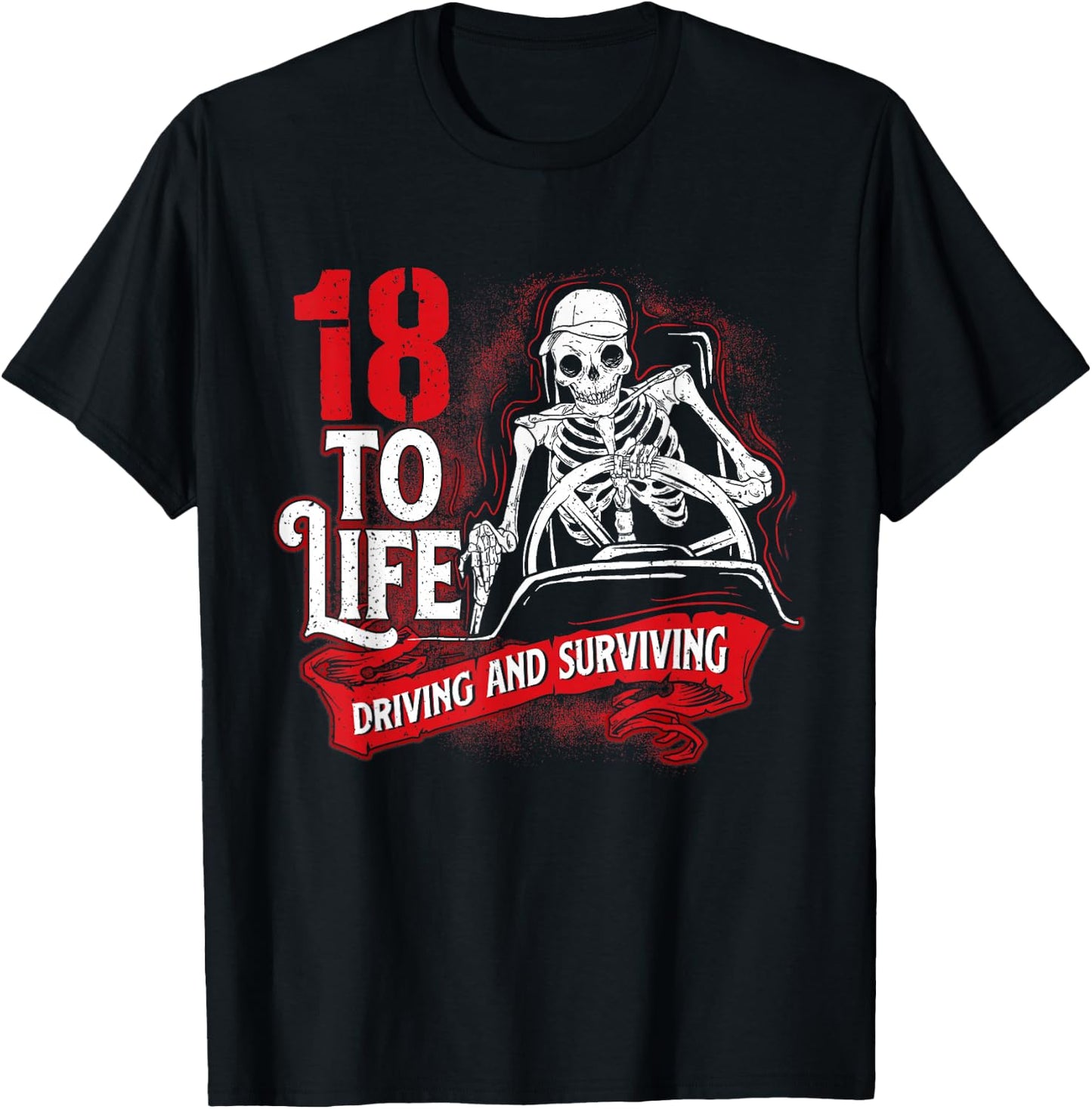 18 To Life - Semi Truck Driver Big Rig Trucking Truckers T-Shirt - T-Shirt | Black