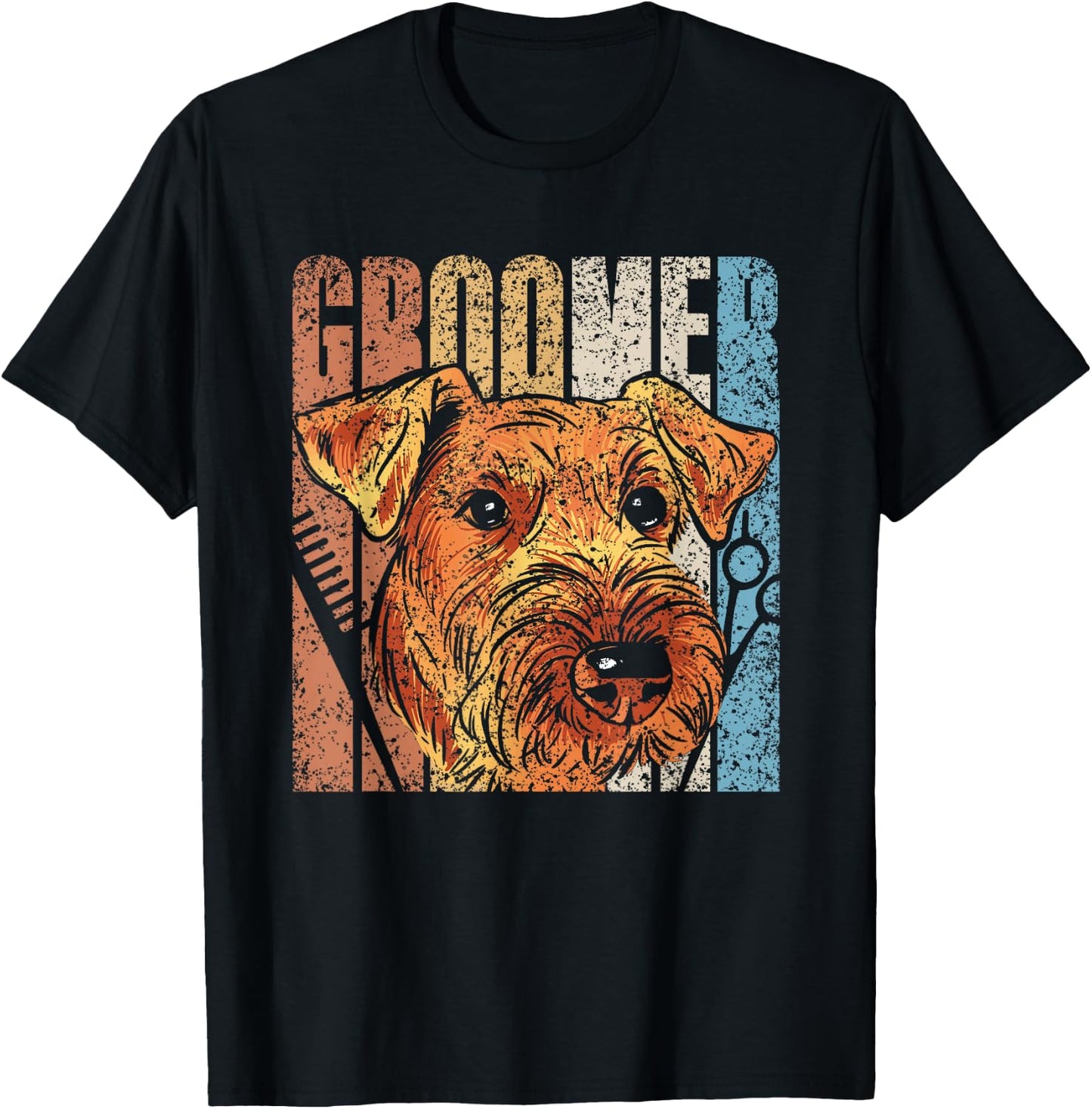 Groomer Cute Dogs Dog Grooming T-Shirt - T-Shirt | Black