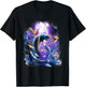 Galaxy Dolphin - Dolphins In Space T-Shirt - T-Shirt | Black
