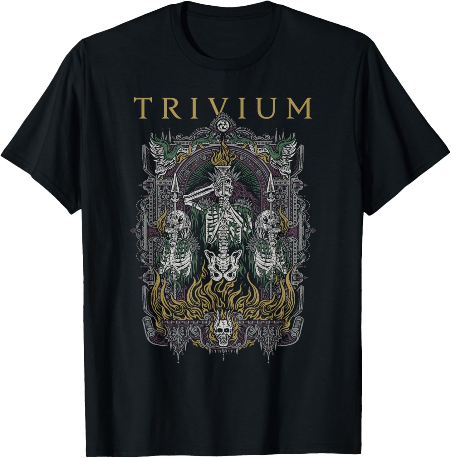 Trivium Skelly Frame T-Shirt - T-Shirt | Black