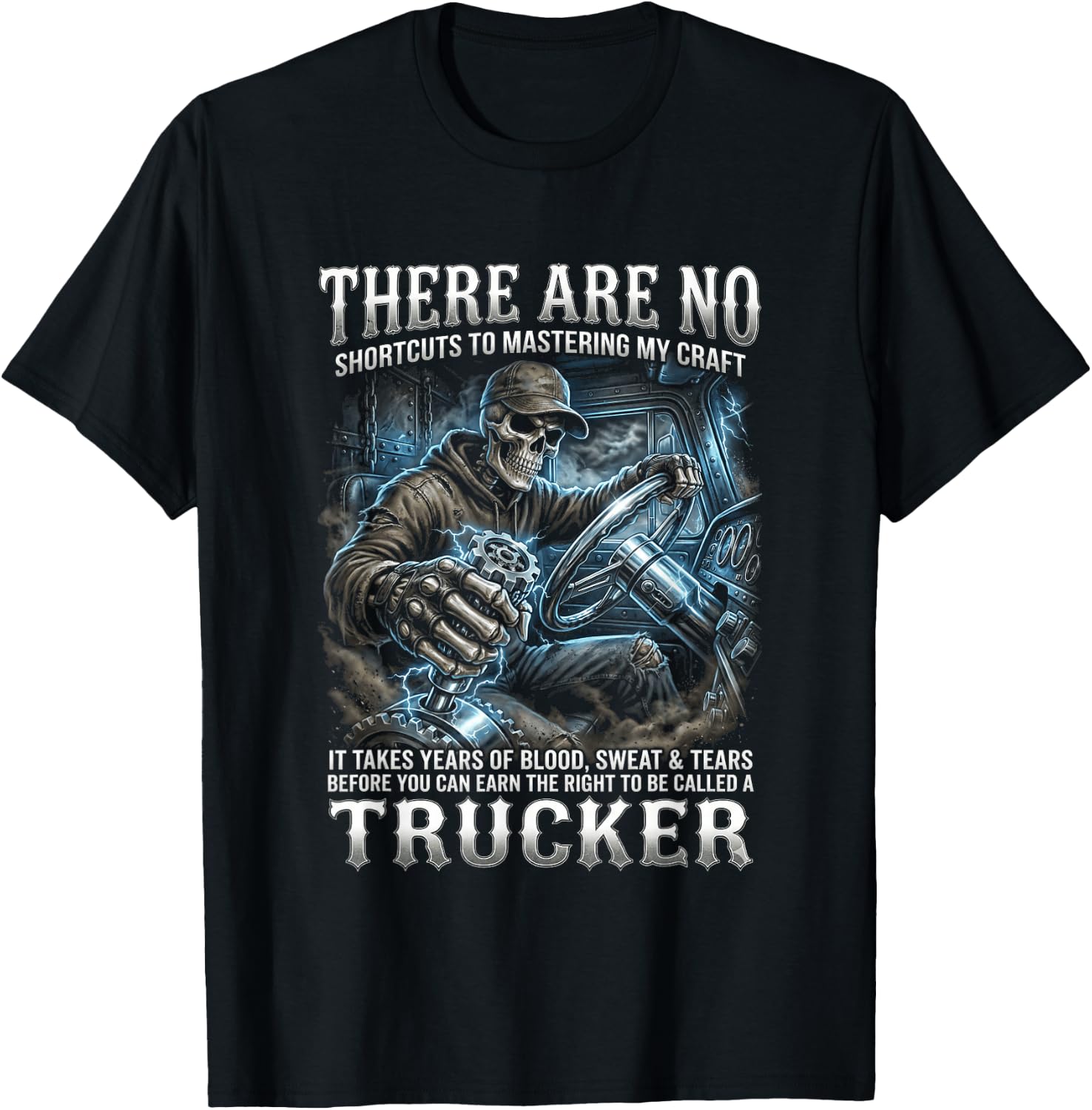 Semi Driver Diesel Gear Shift T-Shirt - T-Shirt | Black