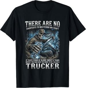 Semi Driver Diesel Gear Shift T-Shirt - T-Shirt | Black