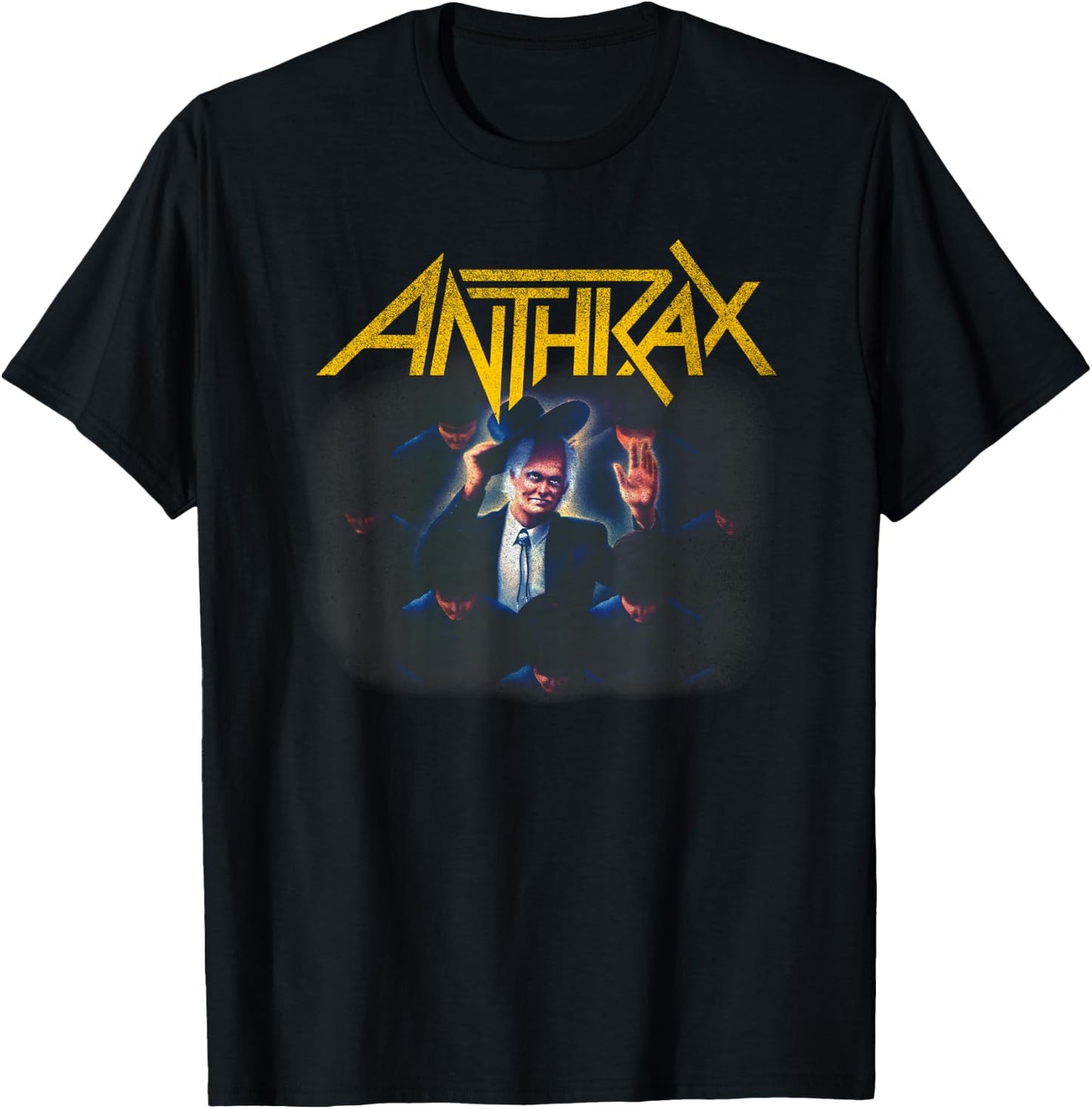 Anthrax - Among The Living 35th Follow Me Front Back Print T-Shirt - T-Shirt | Black