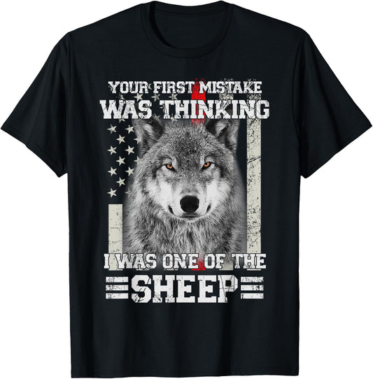 Your first mistake thinking I was one of Sheep fire fighter T-Shirt - T-Shirt | Black