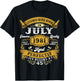 Legends were Born in July 1981 Retro 45th Birthday Men Him T-Shirt - T-Shirt | Black