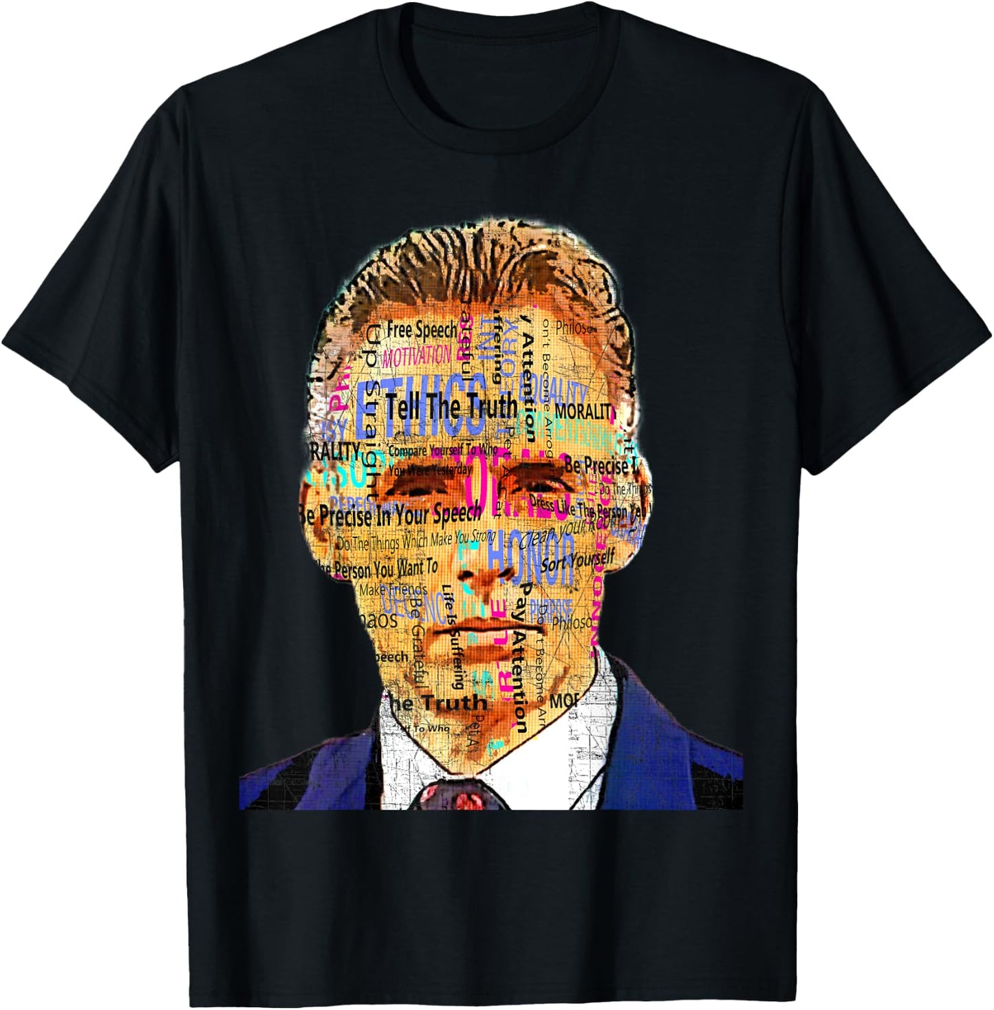 Vintage Dr Peterson Design - Word Cloud - Gift T-Shirt - T-Shirt | Black