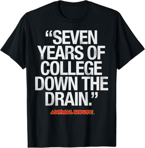 Animal House Seven Years Down The Drain Graphic T-Shirt - T-Shirt | Black