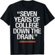Animal House Seven Years Down The Drain Graphic T-Shirt - T-Shirt | Black