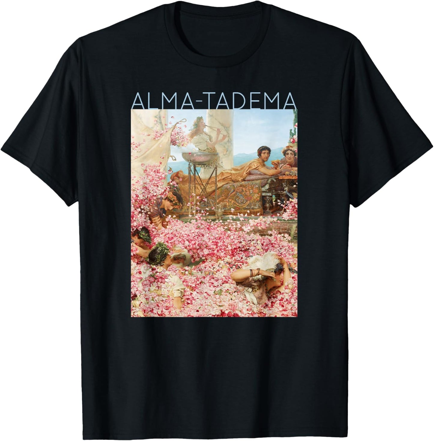 Lawrence Alma-Tadema The Roses of Heliogabalus #2 - Spring T-Shirt - T-Shirt | Black