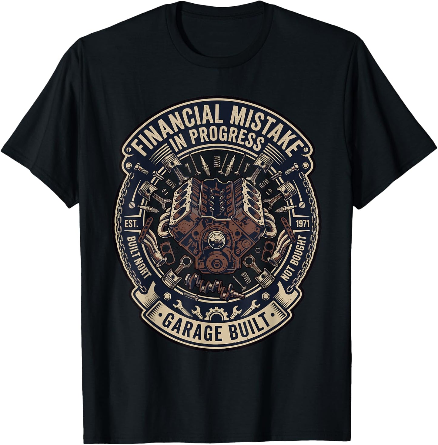 Mechanic Funny T-Shirt - T-Shirt | Black