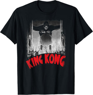 King Kong at The Gates Poster T-Shirt - T-Shirt | Black