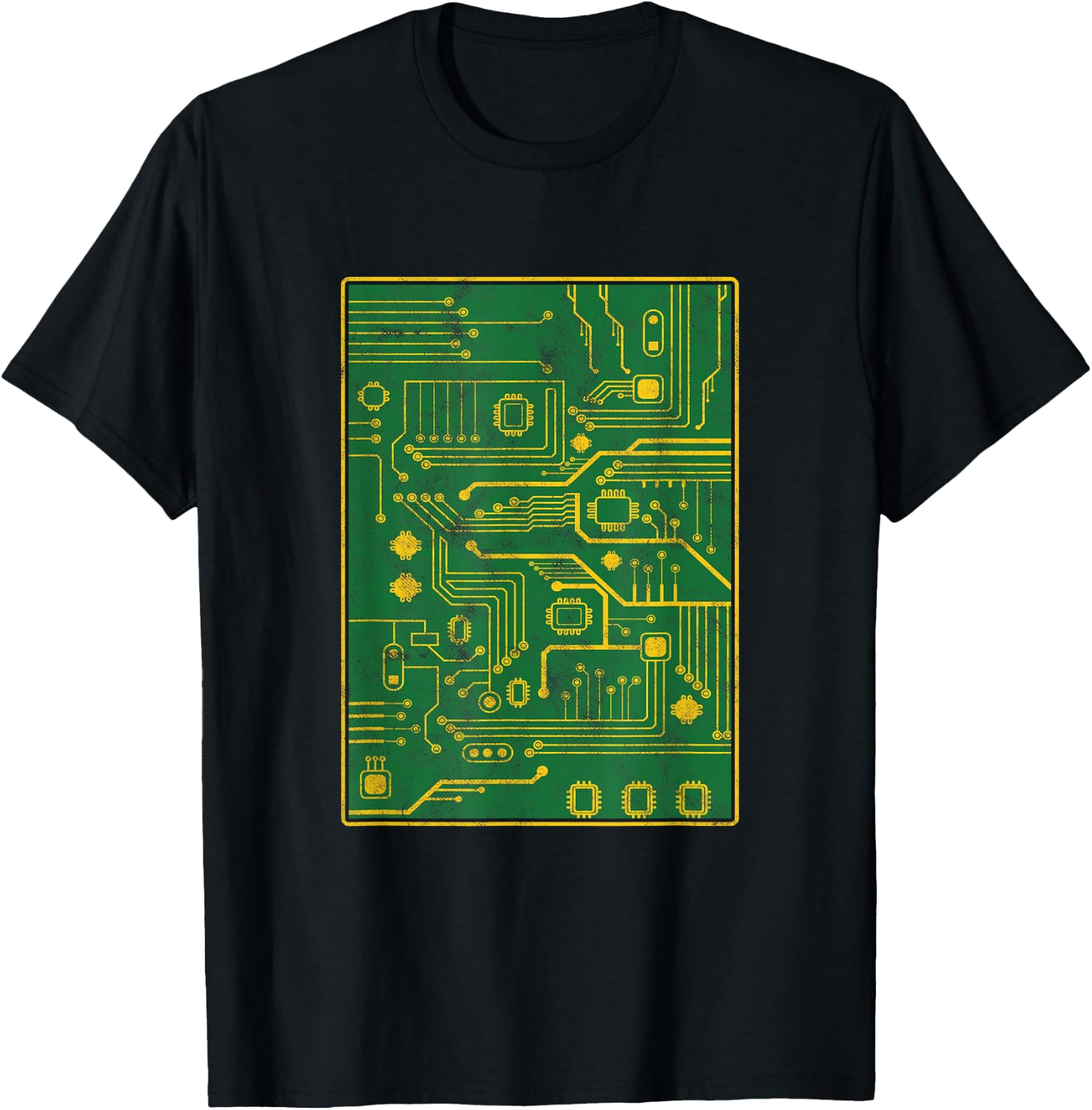 Computer Repair Tech Technician Motherboard Printed Circuit Board T-Shirt - T-Shirt | Black