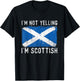 I'm Not Yelling I'm Scottish - Scotland Pride Heritage T-Shirt - T-Shirt | Black