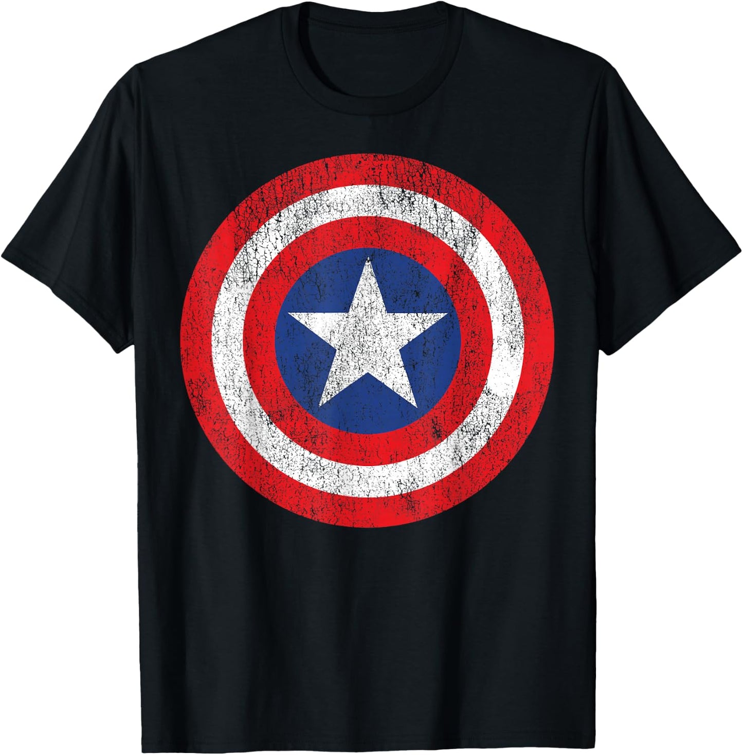 Marvel Captain America Shield Logo T-Shirt - T-Shirt | Black