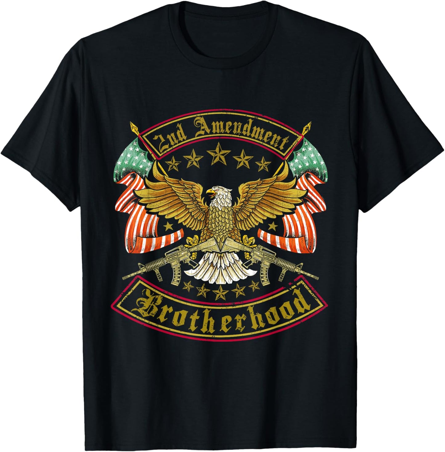 2nd Amendment Eagle Brotherhood 2020 T-Shirt - T-Shirt | Black