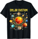Cute Solar System Planets Science Space STEM Boys Girls Kids T-Shirt - T-Shirt | Black