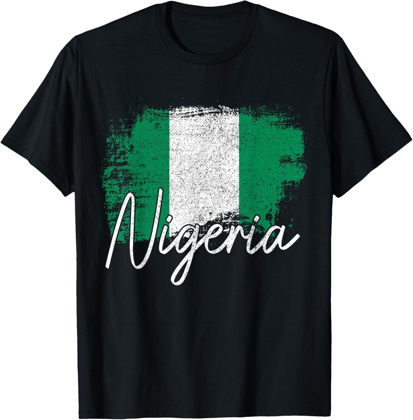 Nigeria Flag Nigerian Pride Roots T-Shirt - T-Shirt | Black