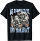 Be Respectful to Daddy Funny Alpha Wolf Meme T-Shirt - T-Shirt | Black