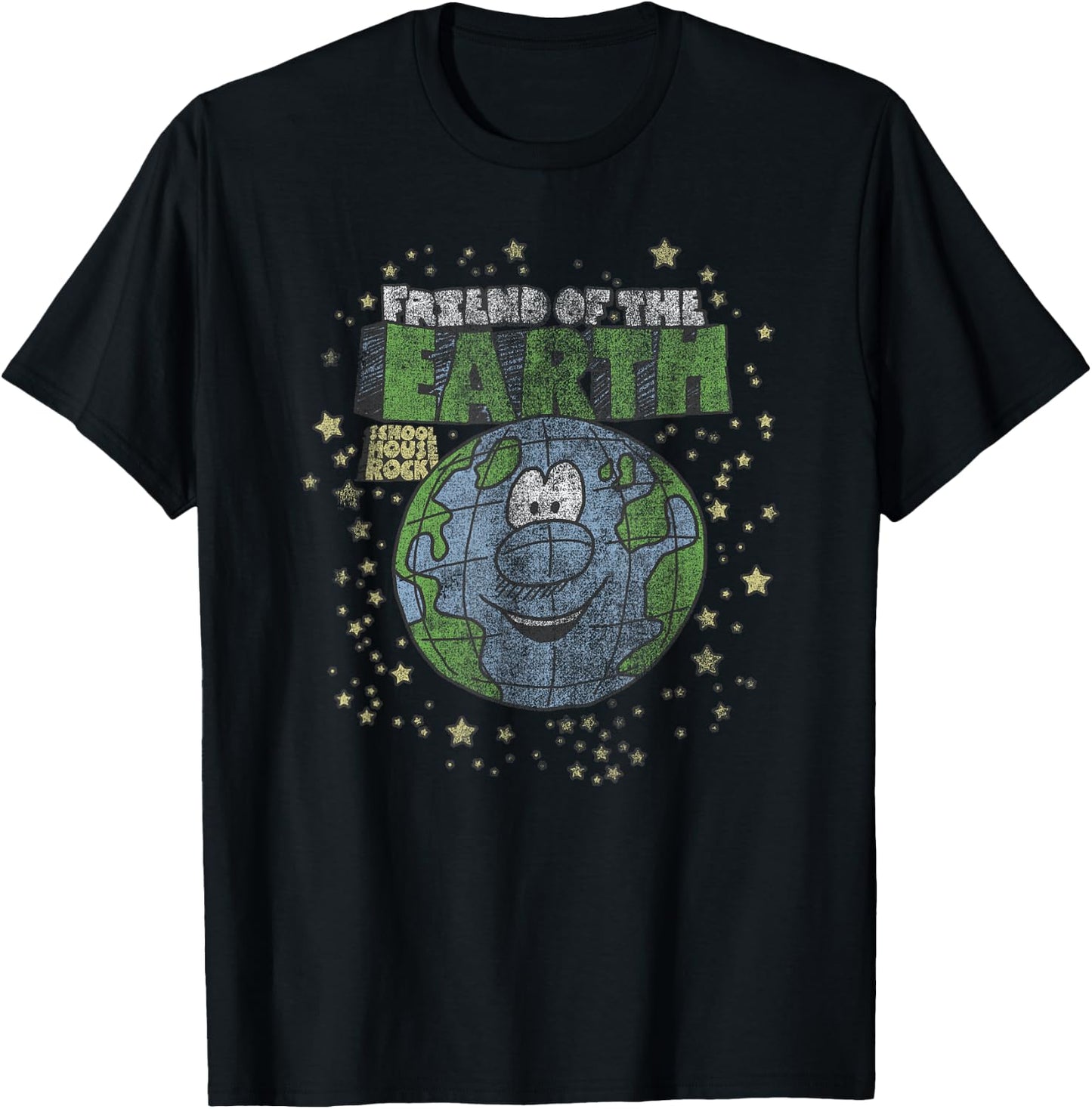 Schoolhouse Rock Friend of the Earth T-Shirt - T-Shirt | Black