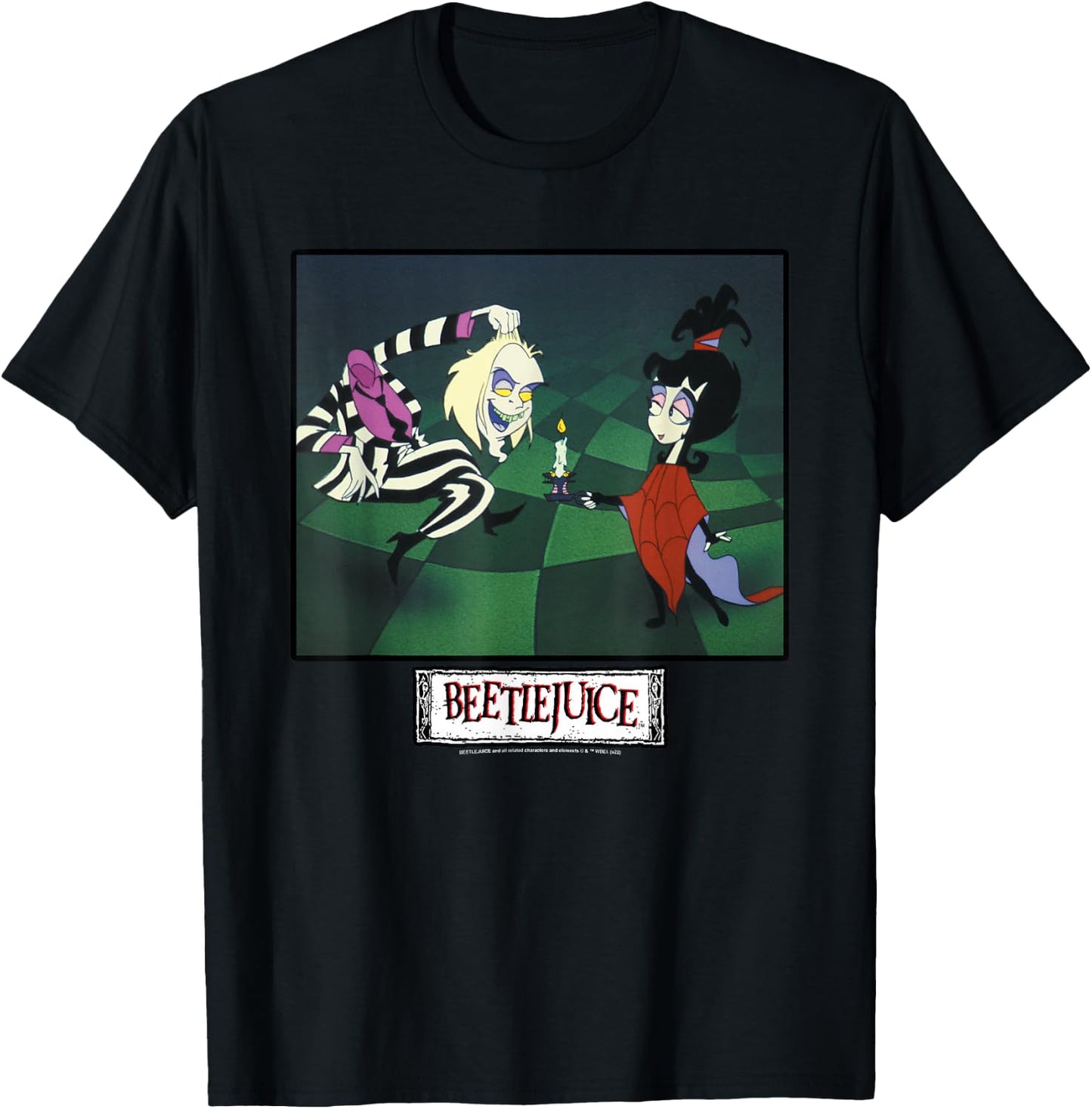 Beetlejuice and Lydia Main Show Image T-Shirt - T-Shirt | Black