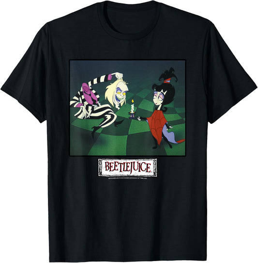 Beetlejuice and Lydia Main Show Image T-Shirt - T-Shirt | Black