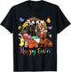 Three Bunny Dachshund Dogs In Easter Eggs Basket T-Shirt - T-Shirt | Black