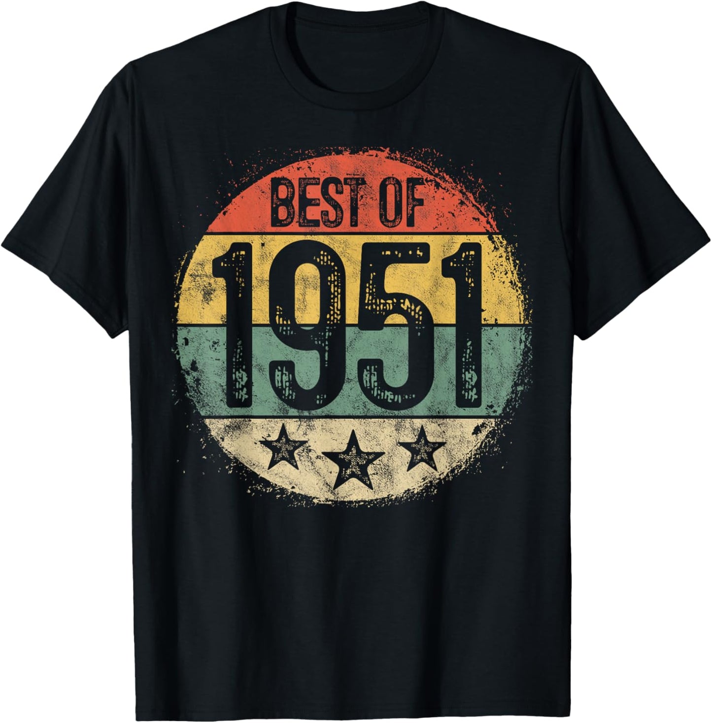 Best Of 1951 74th Birthday Gifts Women 74 Year Old T-Shirt - T-Shirt | Black