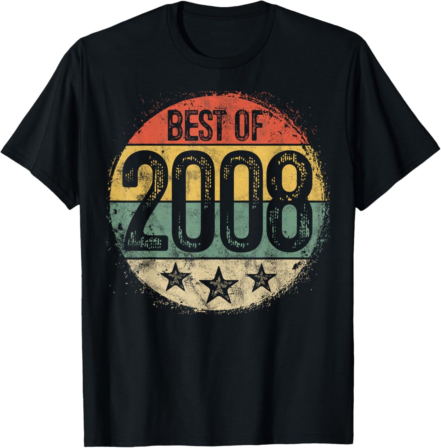 Best of 2008 17th Birthday Gifts Women 17 Year Old T-Shirt - T-Shirt | Black