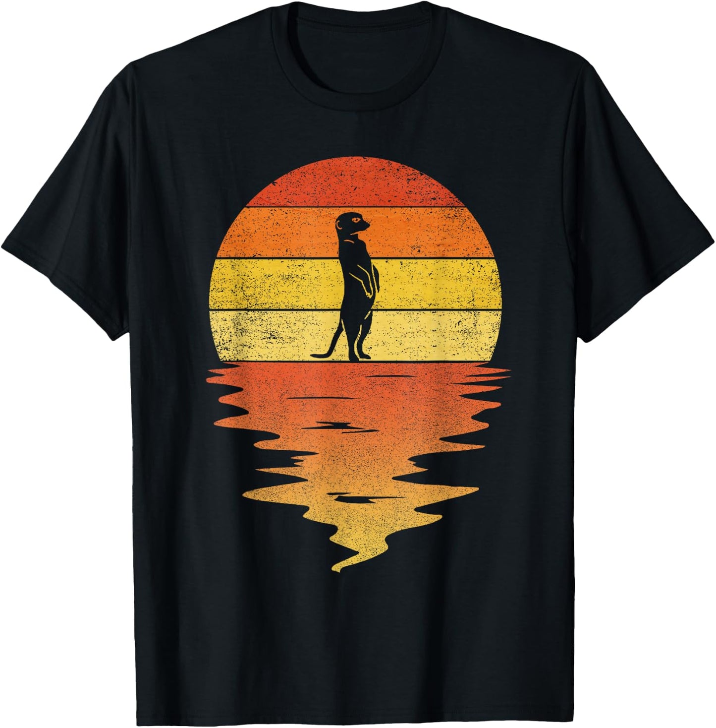 Mongoose shirt retro sunset 70s vintage Mongoose T-Shirt - T-Shirt | Black