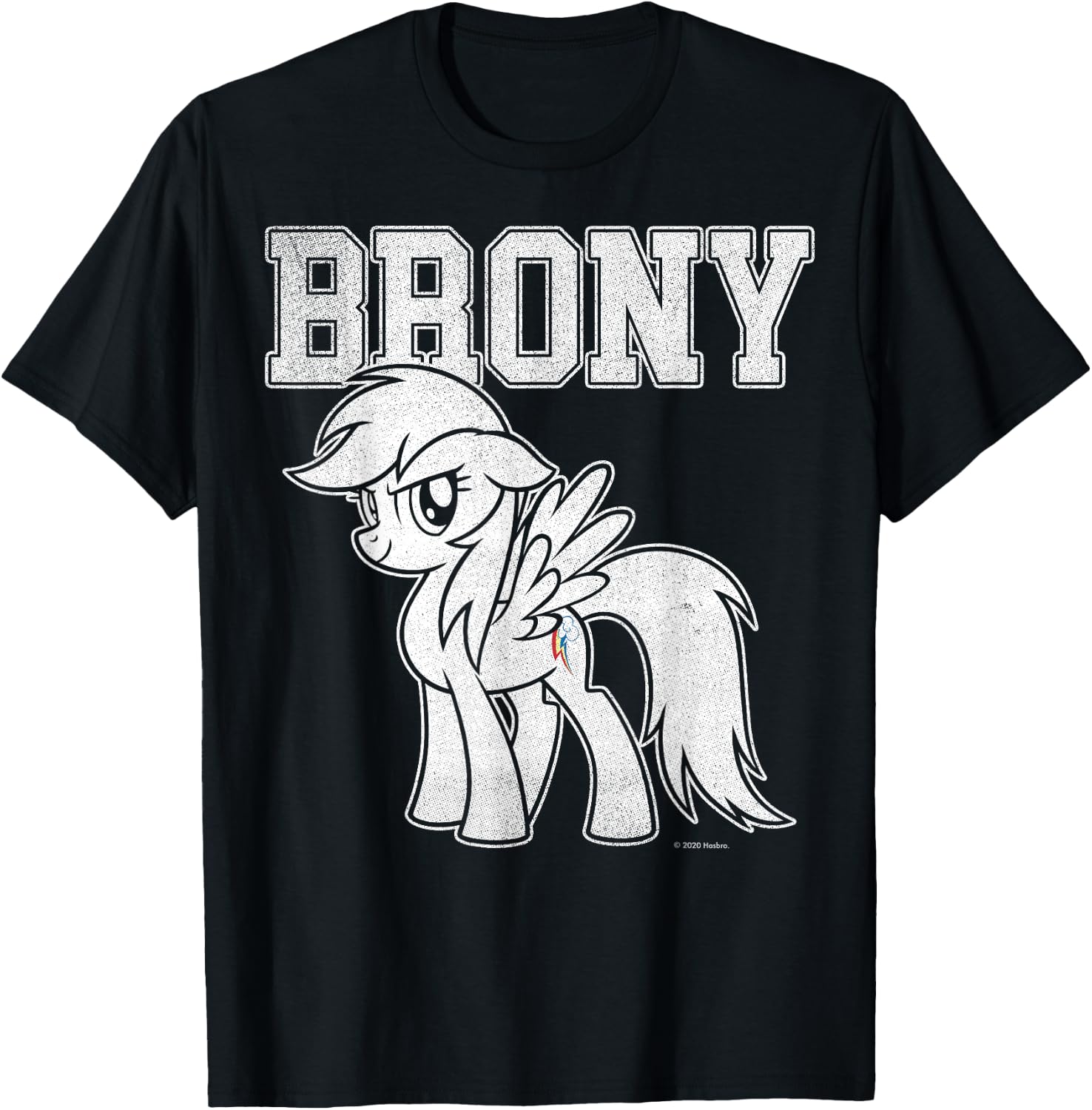 My Little Pony: Friendship is Magic Brony Collegiate Style T-Shirt - T-Shirt | Black