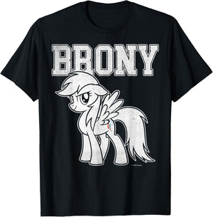 My Little Pony: Friendship is Magic Brony Collegiate Style T-Shirt - T-Shirt | Black