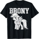 My Little Pony: Friendship is Magic Brony Collegiate Style T-Shirt - T-Shirt | Black