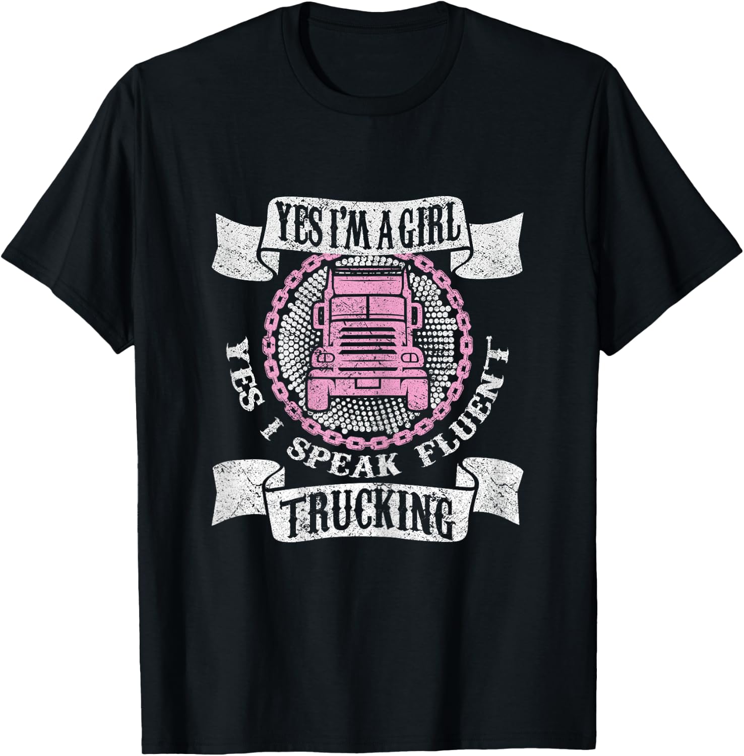 Truck Driver Humming Driver Truck Driver - Truck Driver T-Shirt - T-Shirt | Black