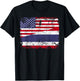 THAI ROOTS | Half American Flag | USA THAILAND FLAG T-Shirt - T-Shirt | Black